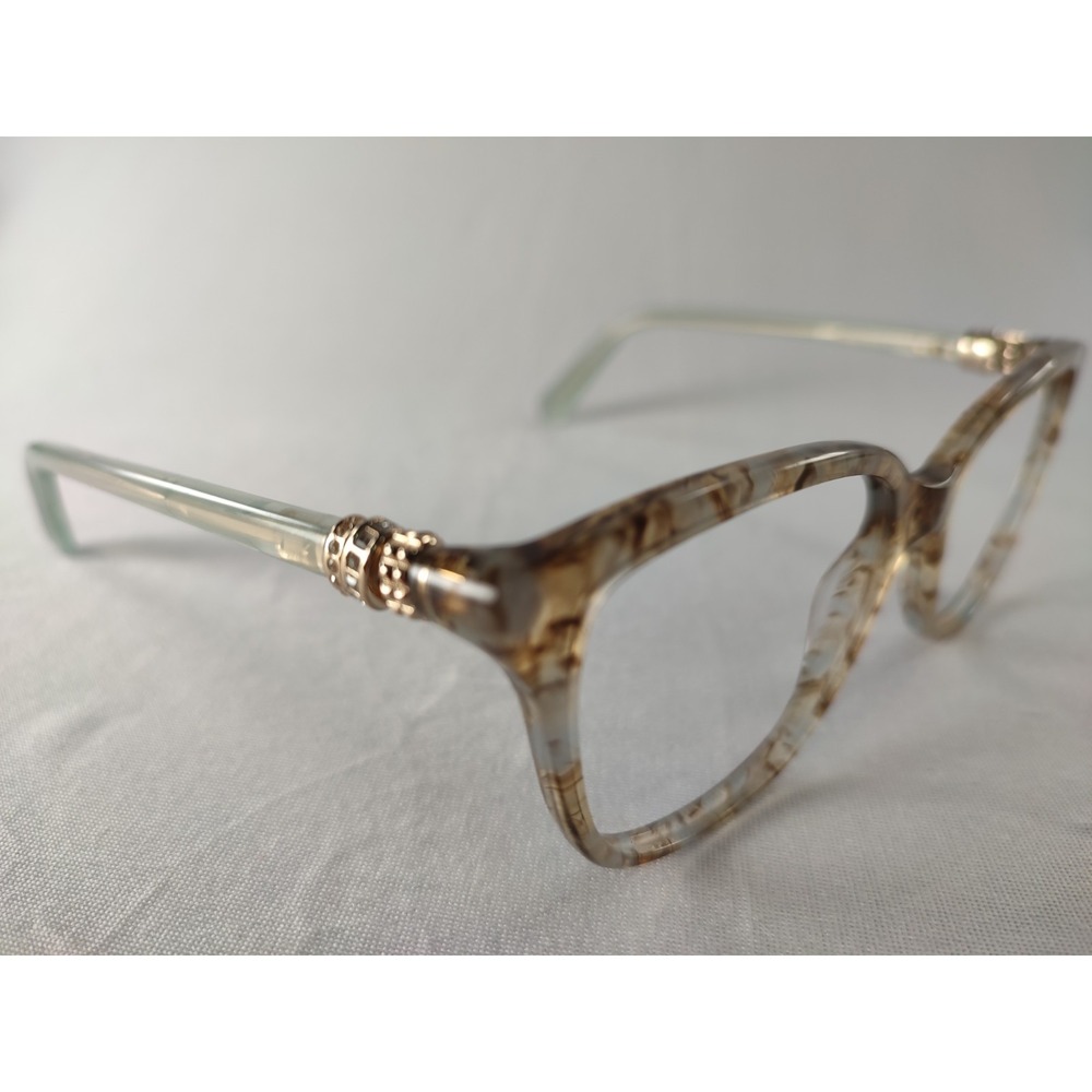 Swarovski SK5242-3 084 Marble Brown Eyeglass Frames 52-15-135‎ Crystal Hinge